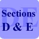 Blue square - Section D&E